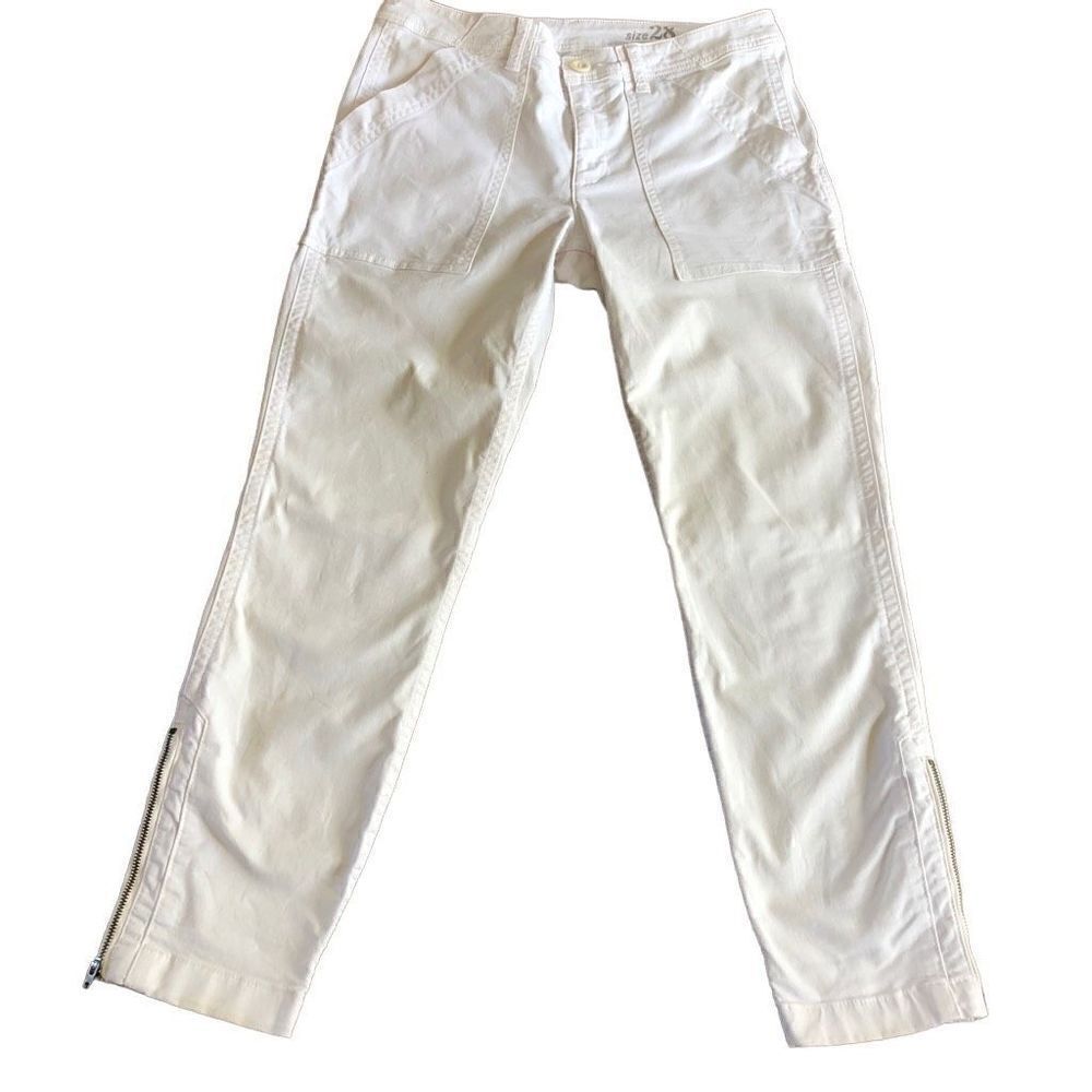 J. Crew ivory Carpenter Style Skinny Jeans